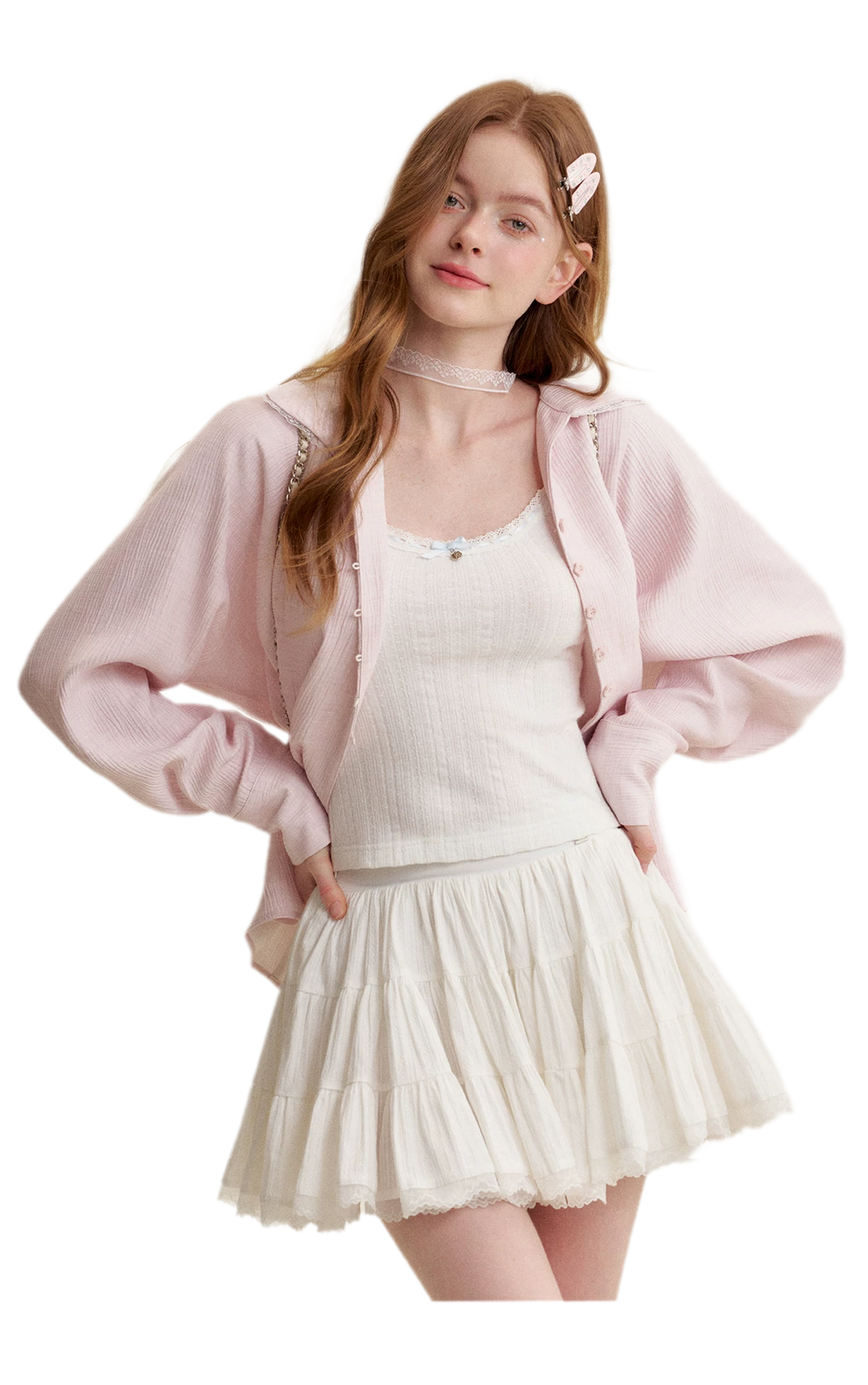 Romantic Lace Puff Skirt