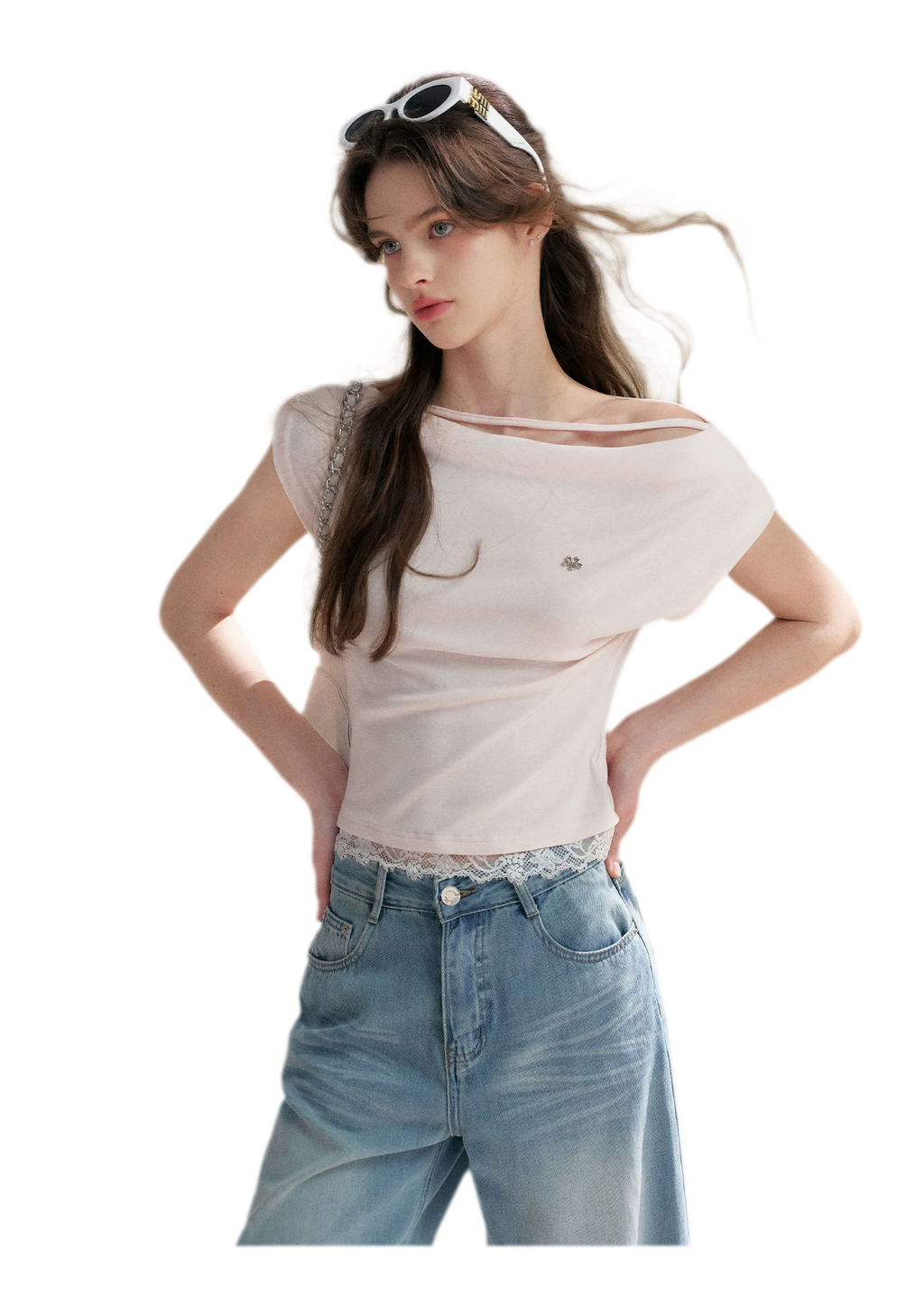 Lace Trim T-Shirt