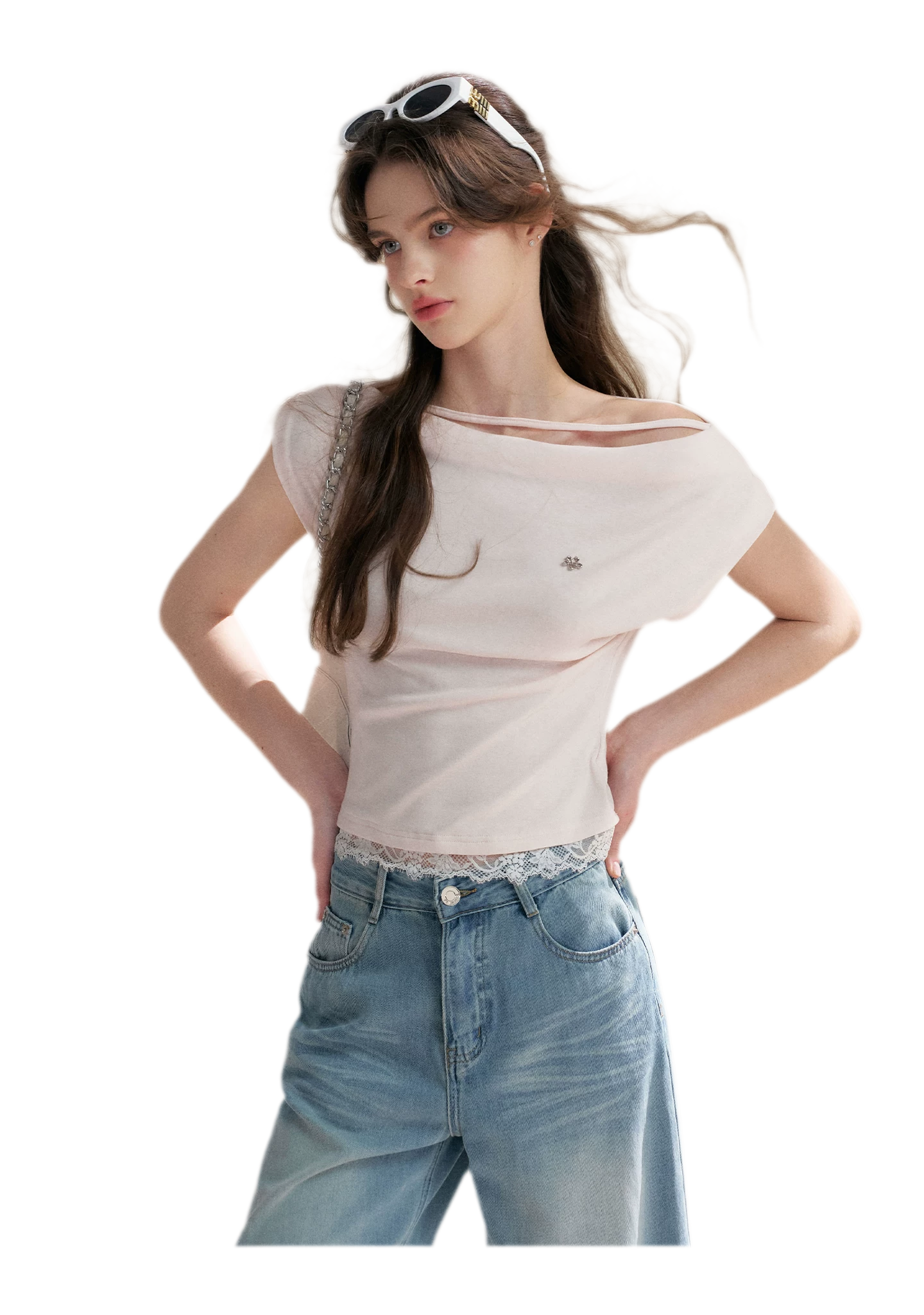 Lace Trim T-Shirt