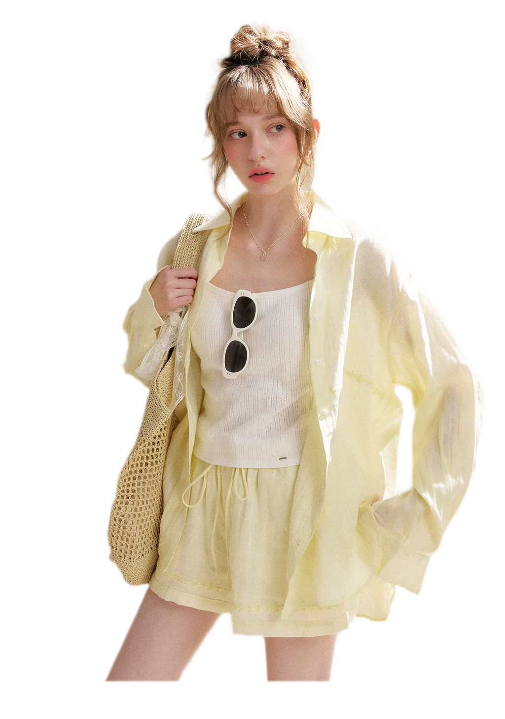 Tencel Linen Beaded Set