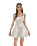 Bow Detail Short A-Line Dress