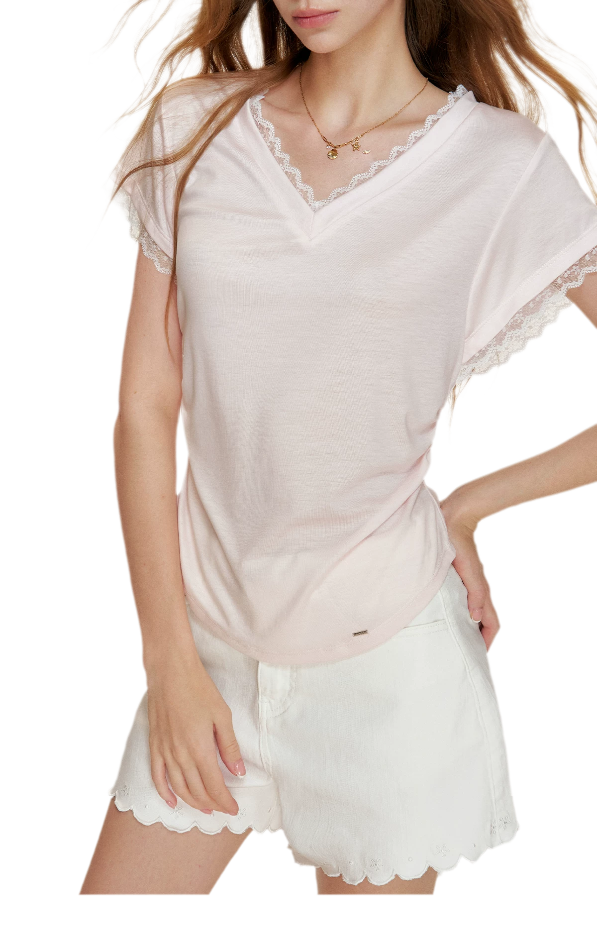 Lace Trim T-Shirt