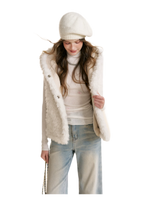 Bear Fleece Hooded Vest