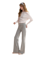 Tencel Cotton Drawstring Flared Pants