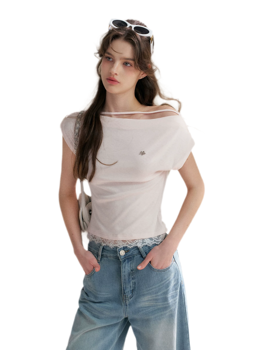 Lace Trim T-Shirt