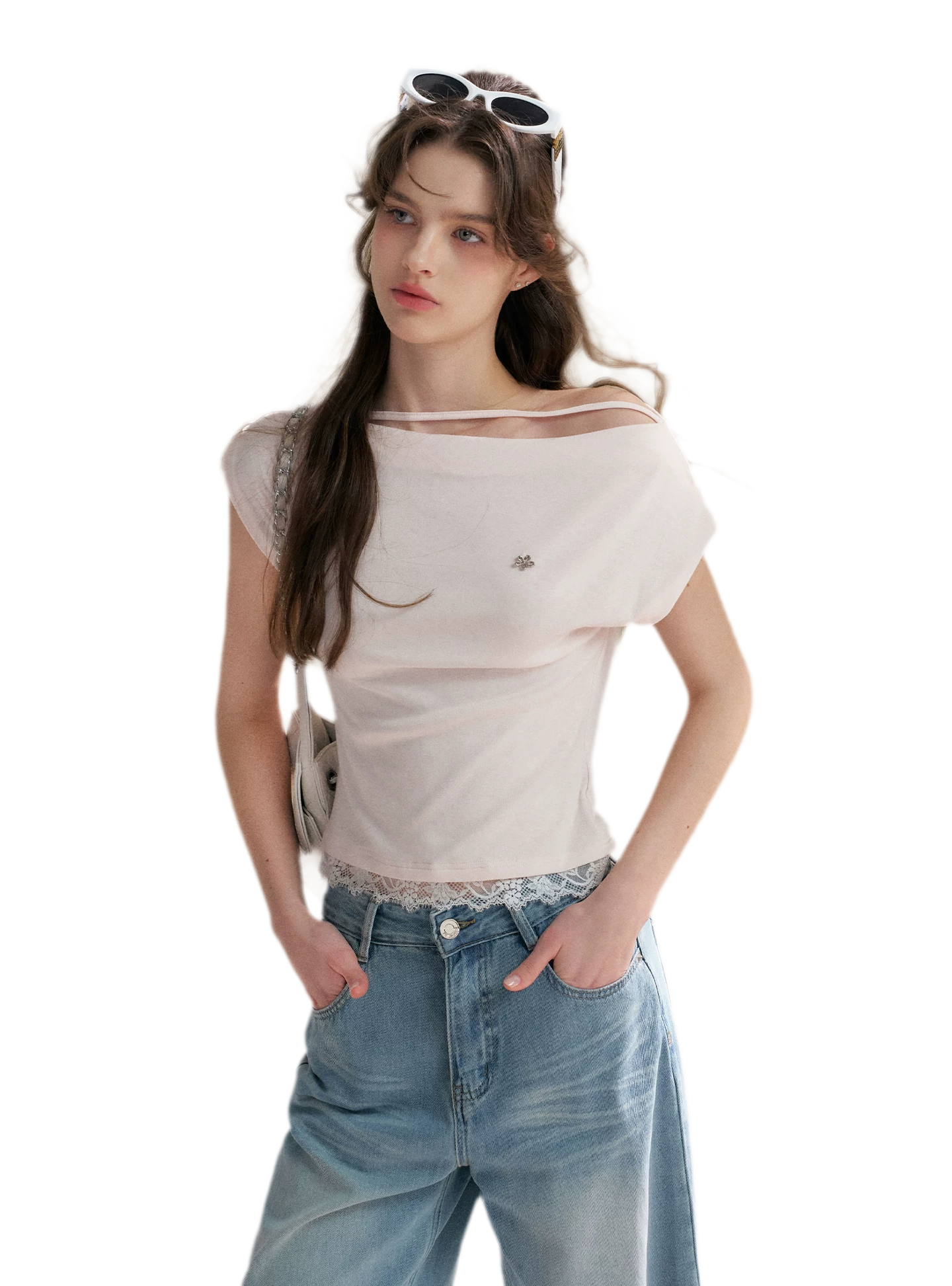 Lace Trim T-Shirt