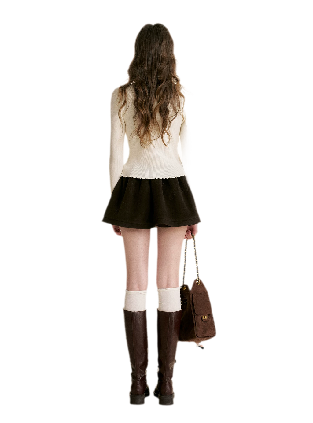 Lace Trim Knit Cardigan