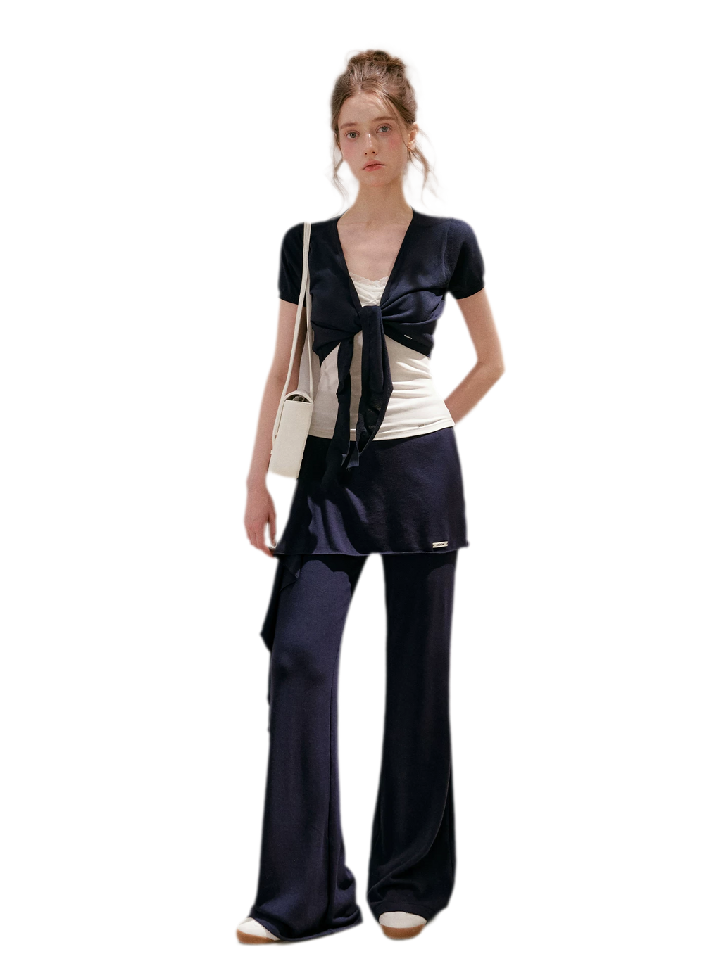 Wrap Tie Flared Pants