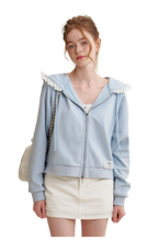 Bow A-Line Denim Skirt