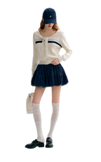Lace Sailor Tie Cardigan