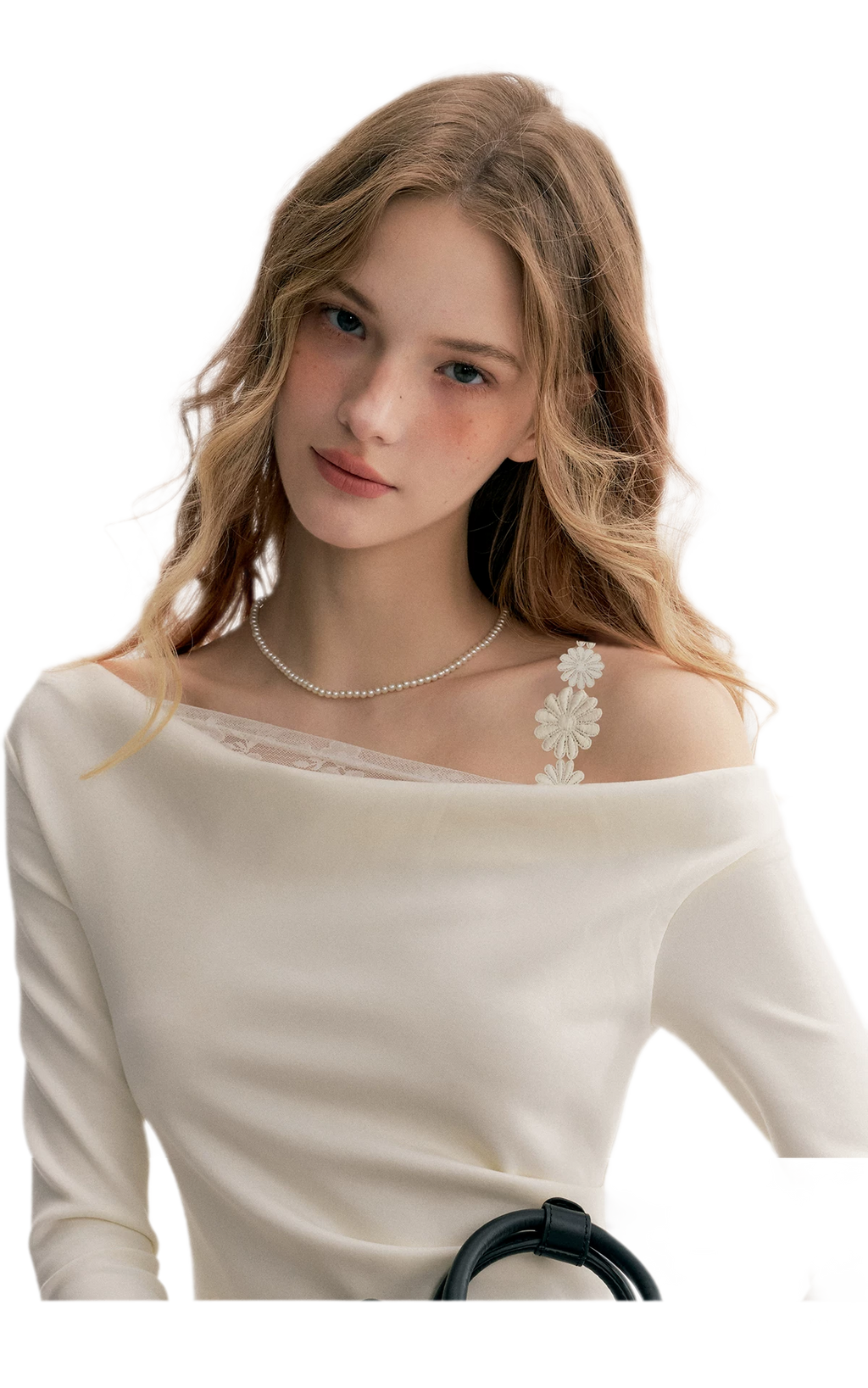 Daisy Lace One-Shoulder Dress