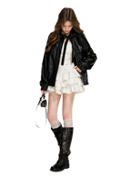Irregular Cloud White A-line Skirt