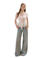 Sparkling Galaxy Wide-Leg Jeans