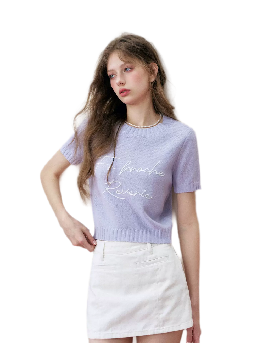 Colorblock Wool Knit Tee