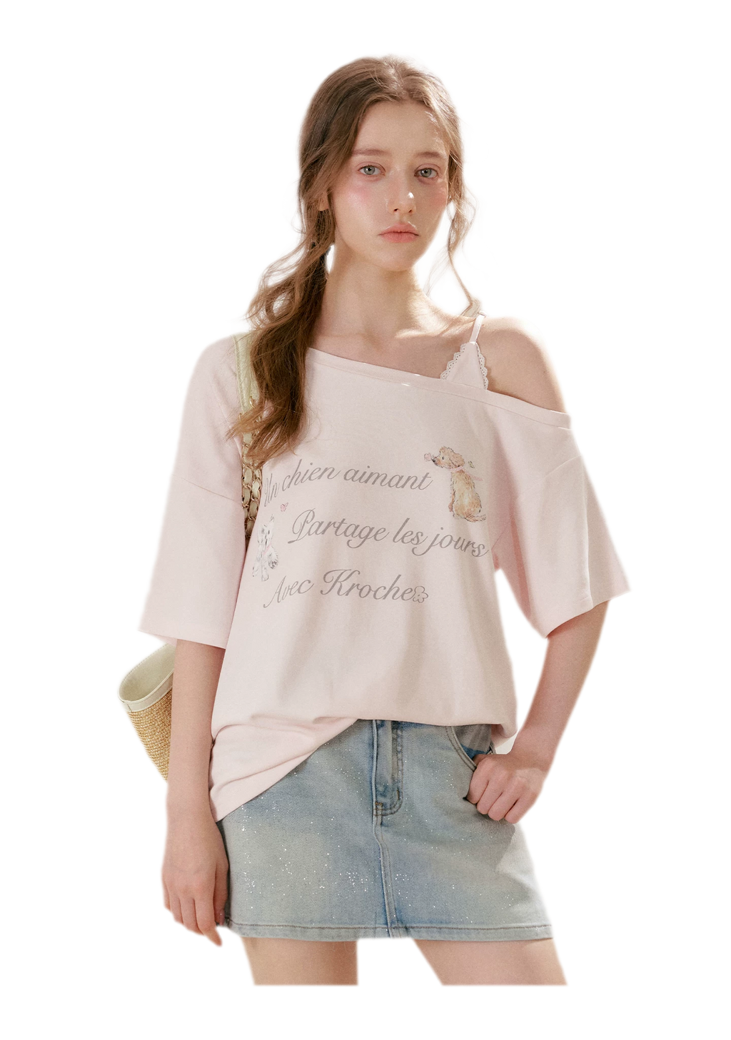 Modal Cotton Lace Tee