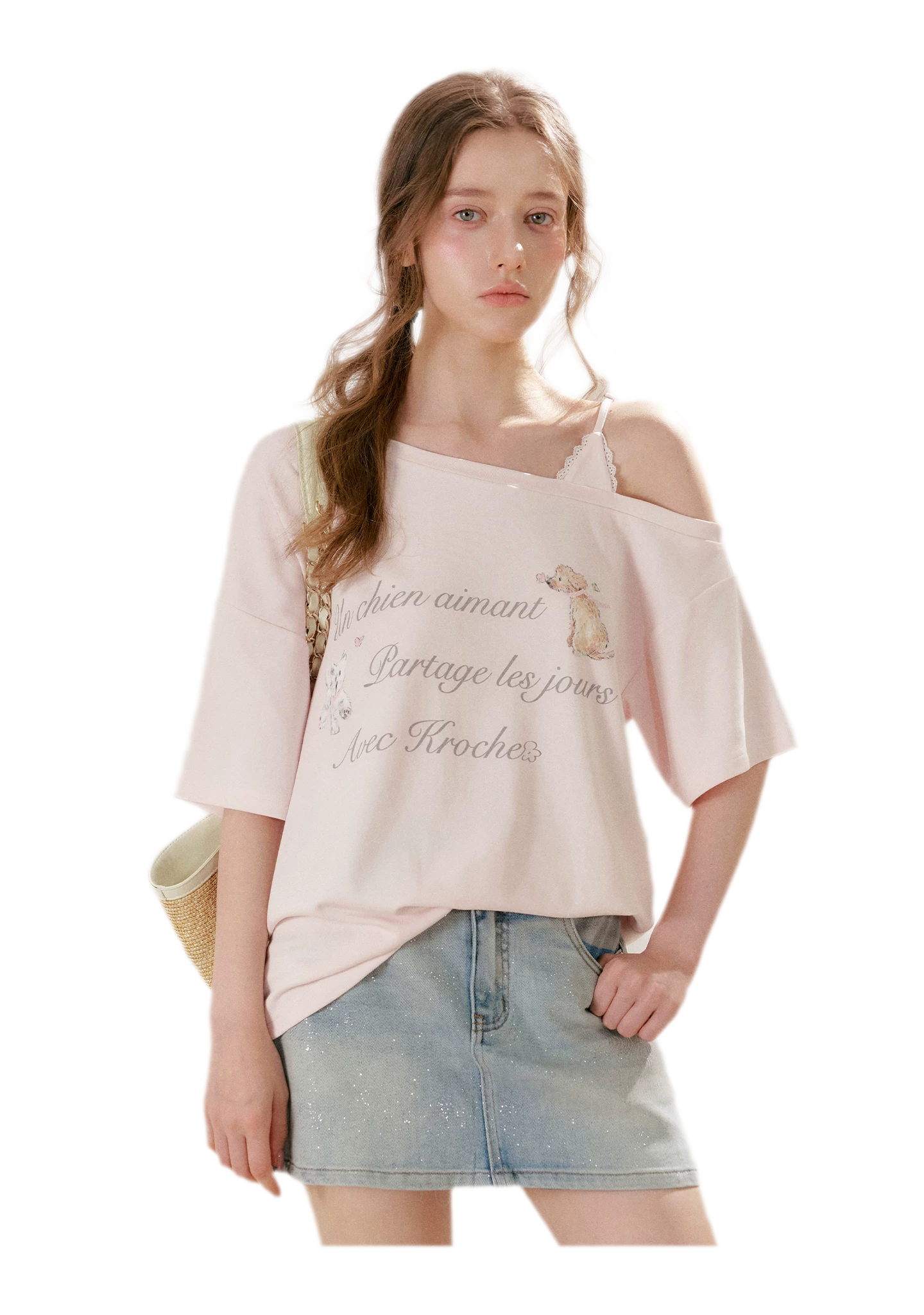 Modal Cotton Lace Tee