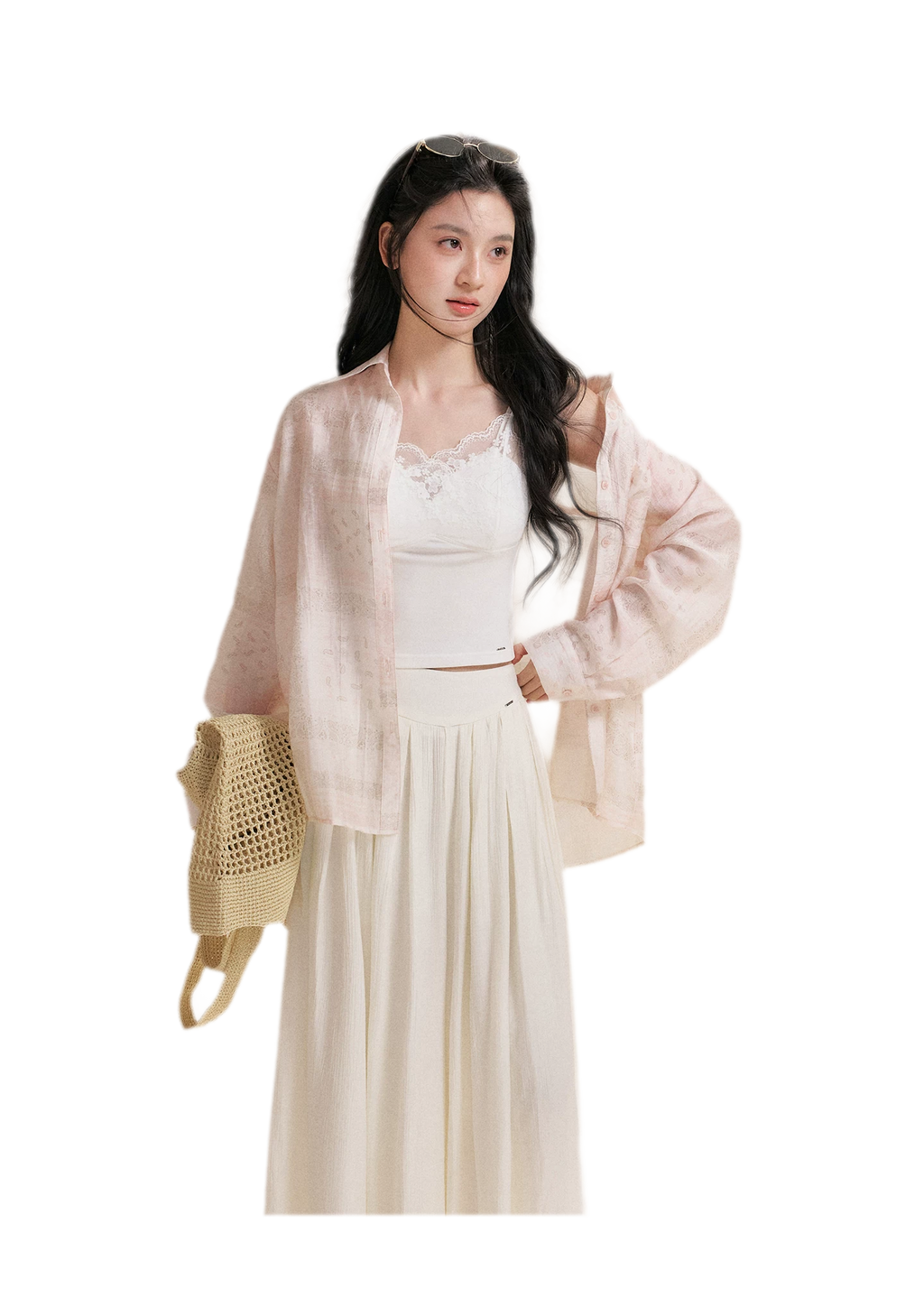 Pleated Wide-Leg Pants