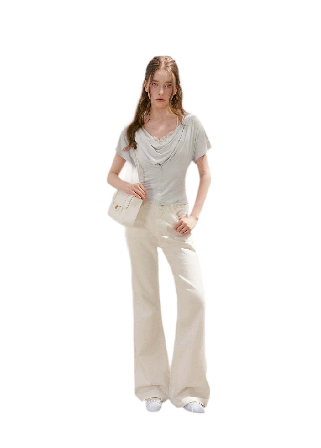 Embroidered Flared Jeans