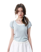Ruched Layered T-Shirt