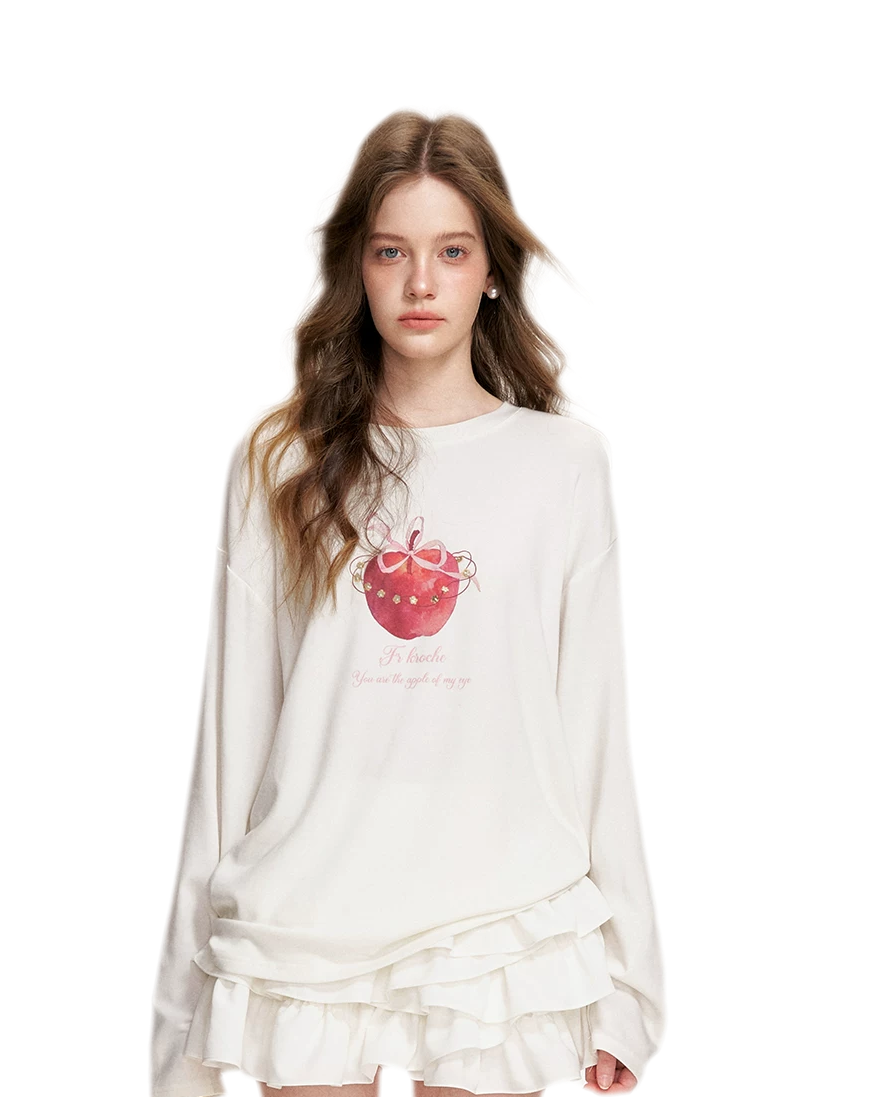 Sequin Apple T-Shirt