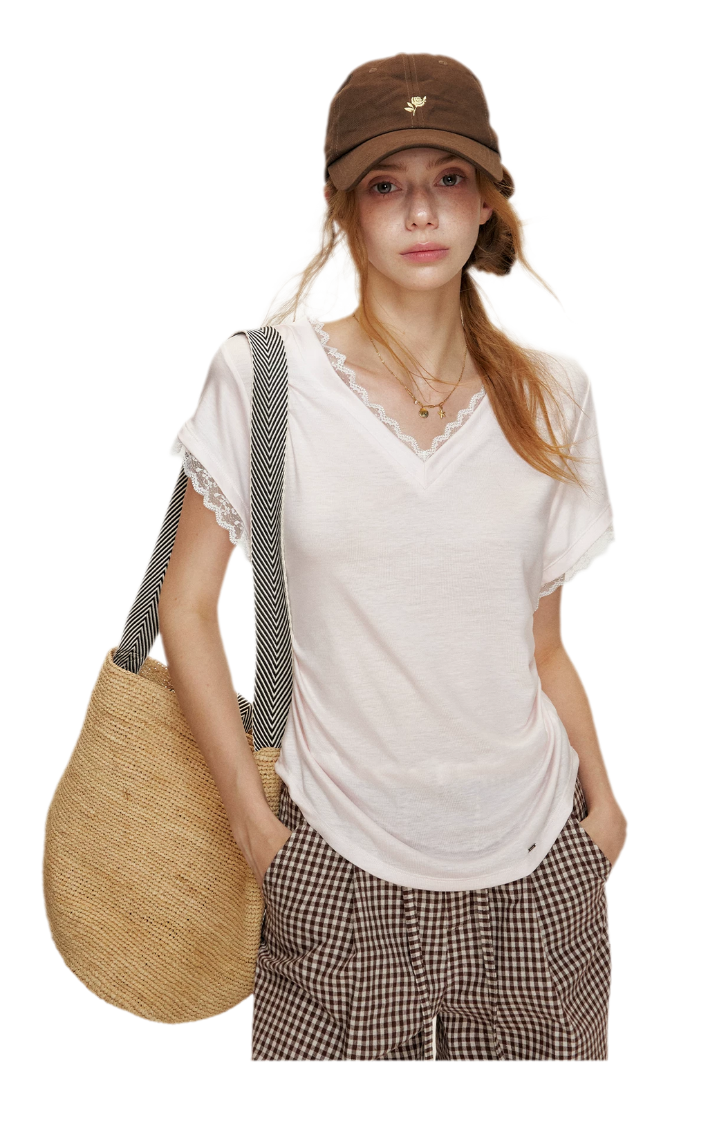 Lace Trim T-Shirt
