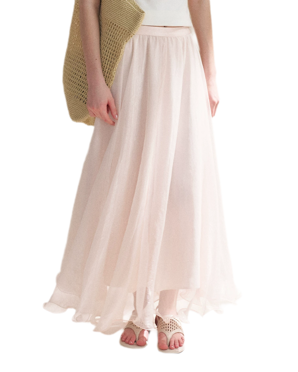 Sakura and Spring Stream A-Line Skirt