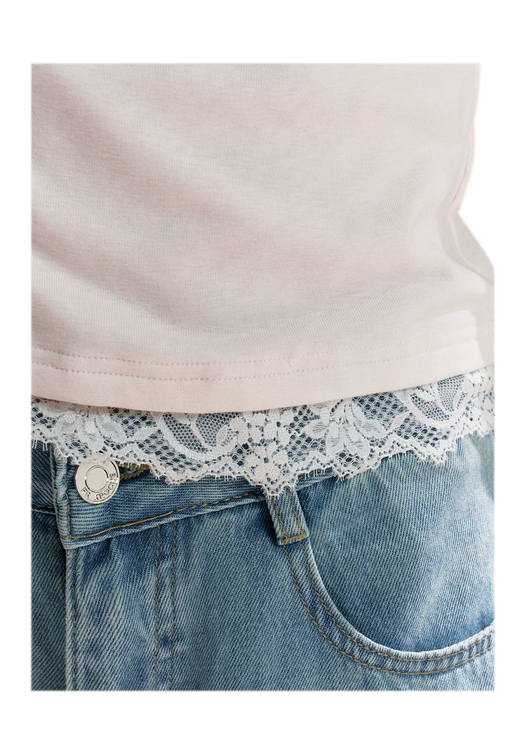 Lace Trim T-Shirt