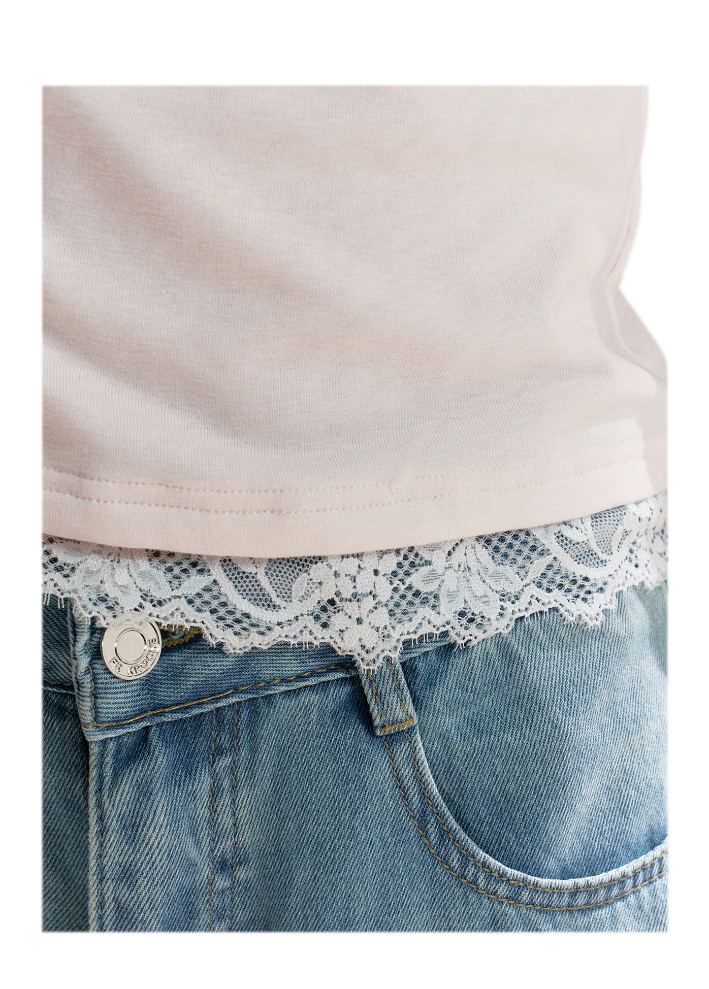 Lace Trim T-Shirt