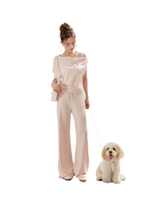 Airy Layered Lace Drawstring Pants