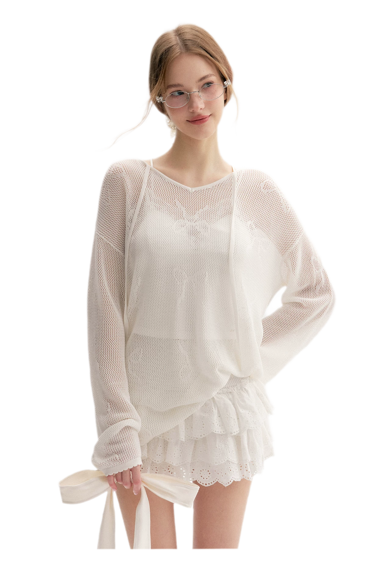 Tencel Jacquard Sun Cardigan