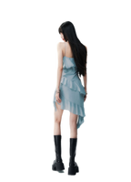 Ruffled Asymmetric Cami Dress
