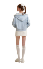 Bow A-Line Denim Skirt