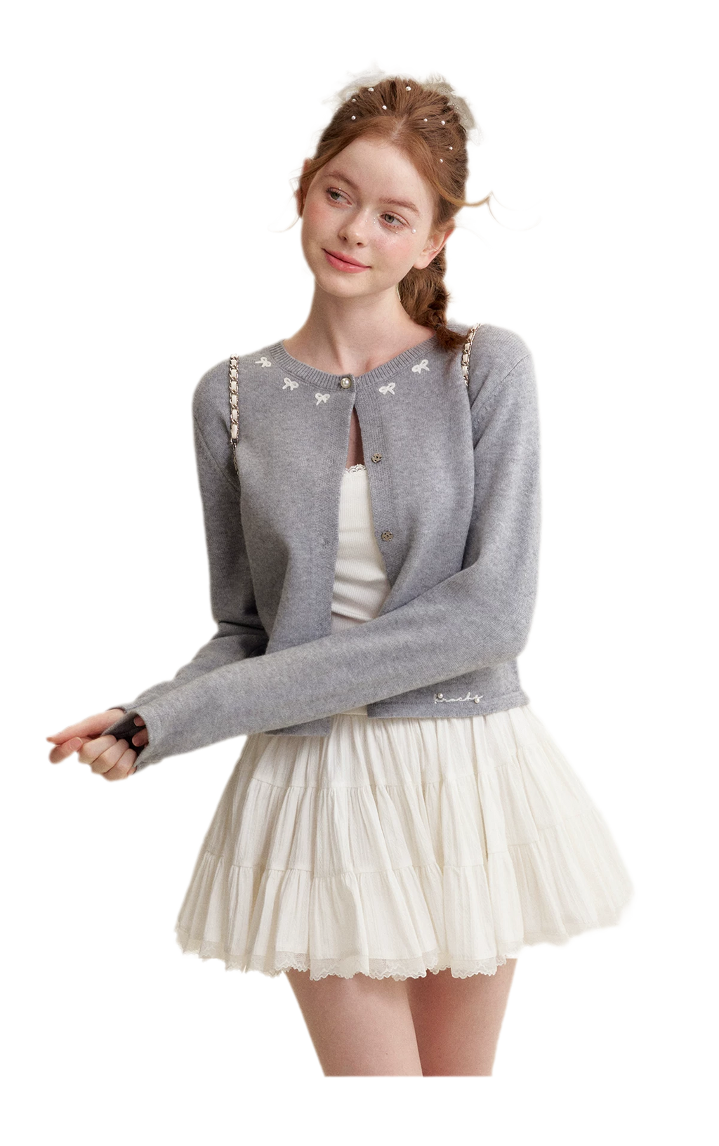 Romantic Lace Puff Skirt