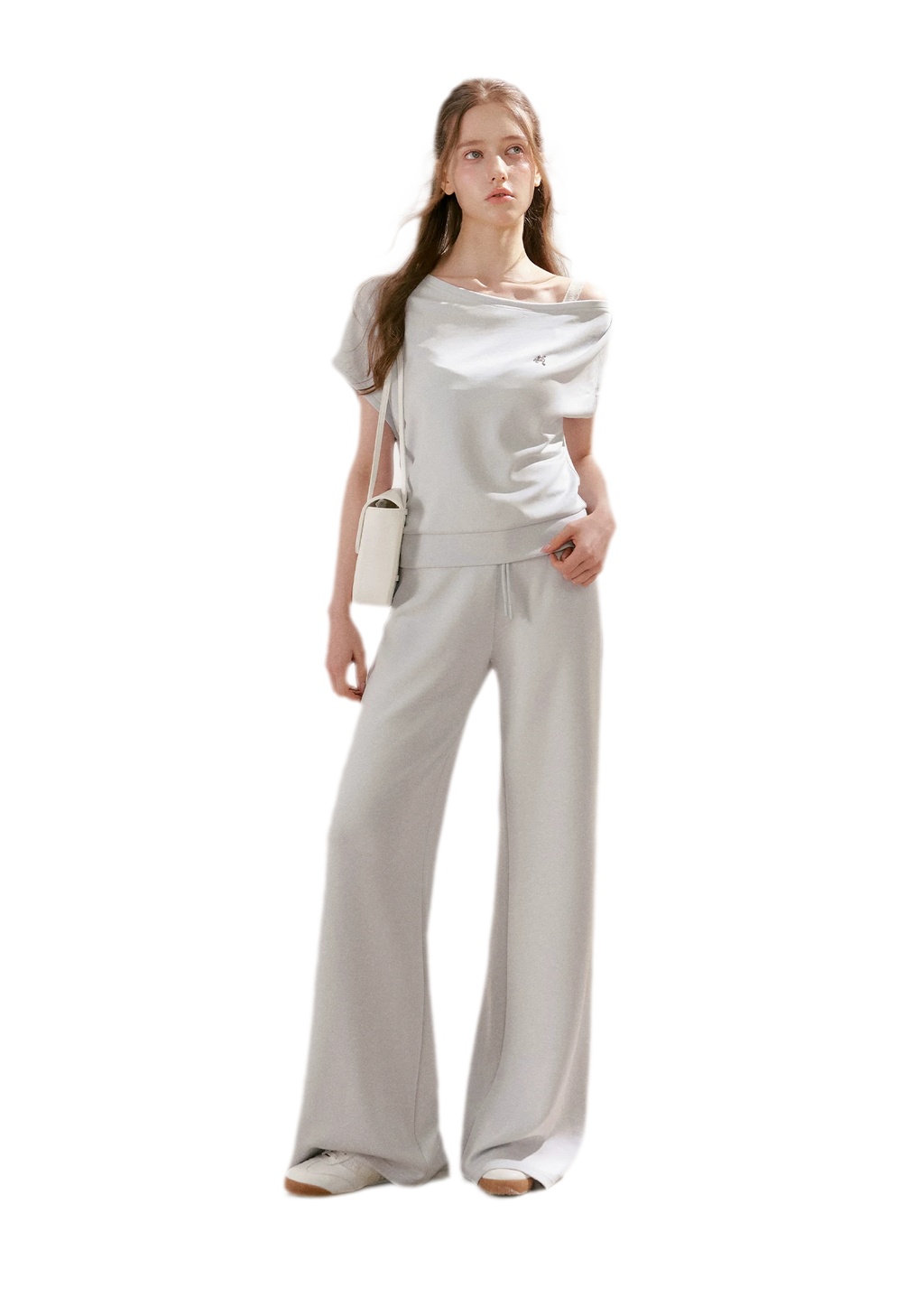 Airy Layered Lace Drawstring Pants