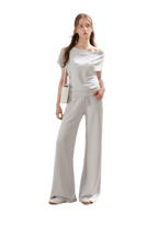Airy Layered Lace Drawstring Pants