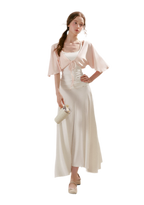 Airy Cloud U-Neck Vest & Batwing