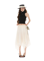 Cutout High Neck Tank