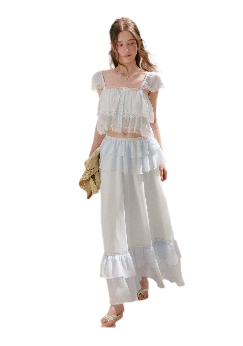 Romantic French Lace Two-Piece Set
