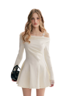 Daisy Lace One-Shoulder Dress
