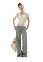 Sparkling Galaxy Wide-Leg Jeans