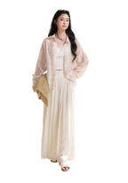 Pleated Wide-Leg Pants
