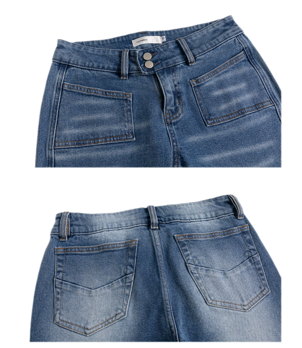 Low Rise Flare Jeans