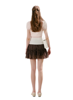 Staycation Ruffled A-Line Floral Skirt
