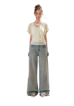 Sparkling Galaxy Wide-Leg Jeans