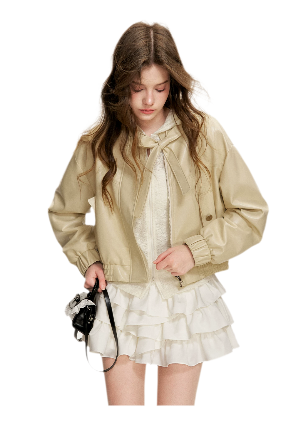 Irregular Cloud White A-line Skirt