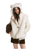 Bear Fleece Hooded Vest