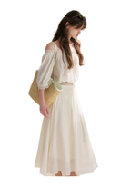 Lace Off-Shoulder Top & Skirt Set