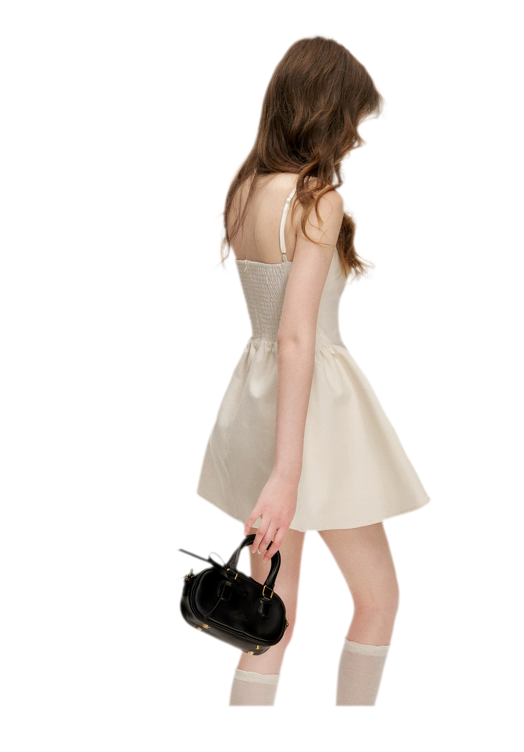 Lace-Trimmed A-Line Camisole Dress