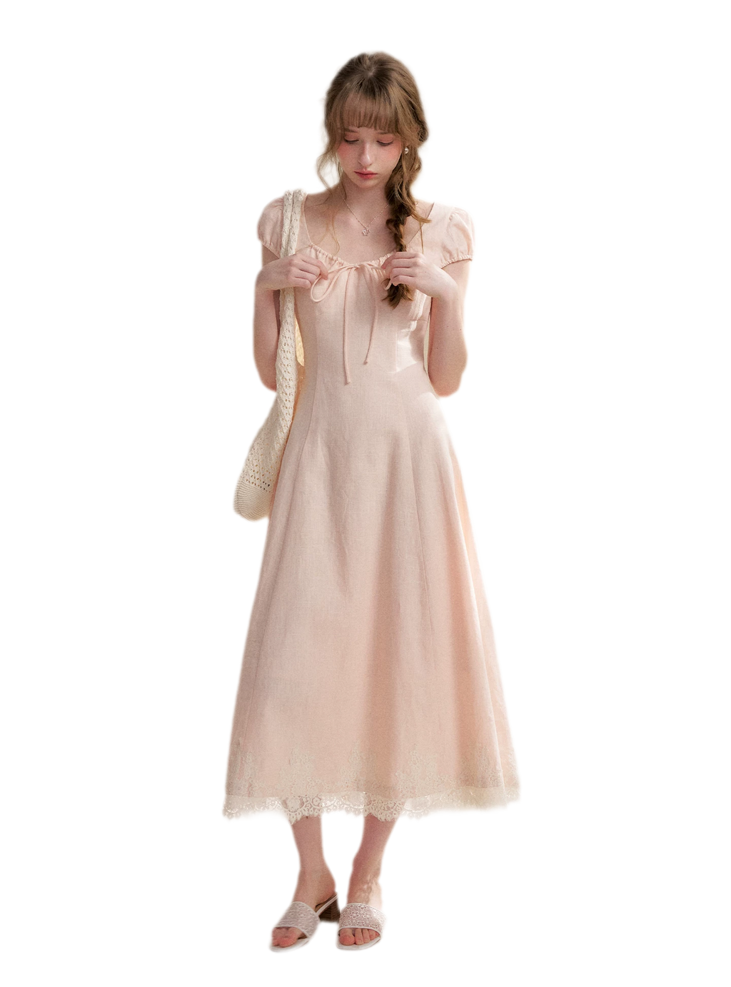 French Lace Long Dress
