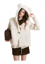 Bear Fleece Hooded Vest